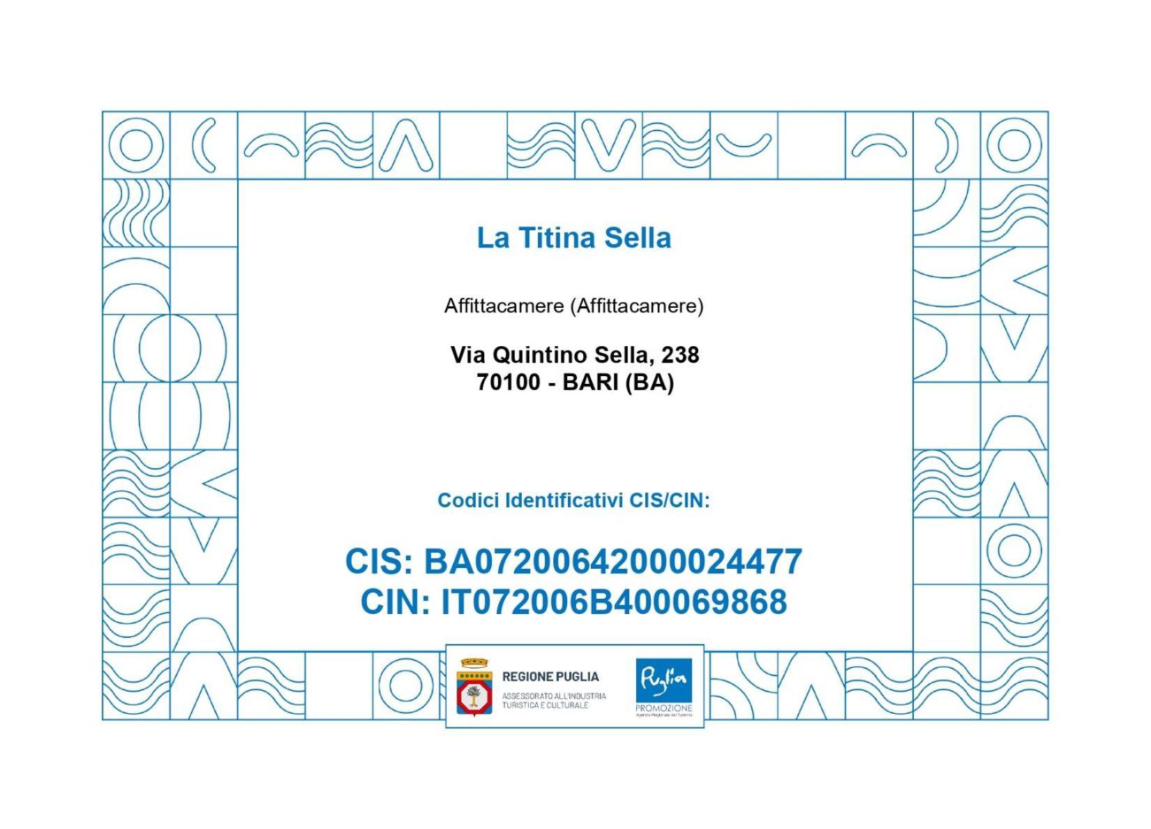 Hotel La Titina Sella Bari Zewnętrze zdjęcie